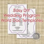 Margotmadison: Diy Wedding Program Word Doc Templates Now Available   Free Printable Wedding Program Templates Word