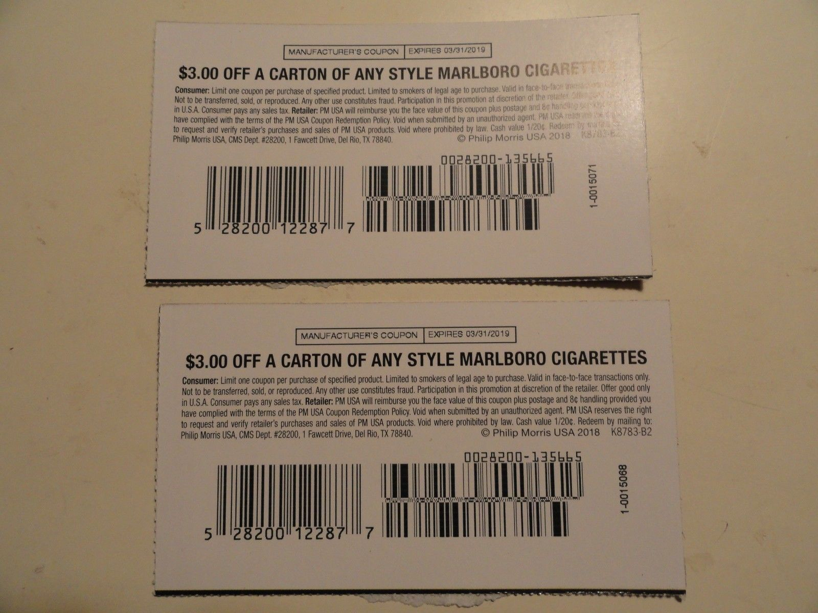 Marlboro Cigarette Coupons (#142982483313) - Gift Cards &amp;amp; Coupons - Free Printable Cigarette Coupons