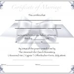 Marriage Certificate Template | Certificate Templates   Fake Marriage Certificate Printable Free