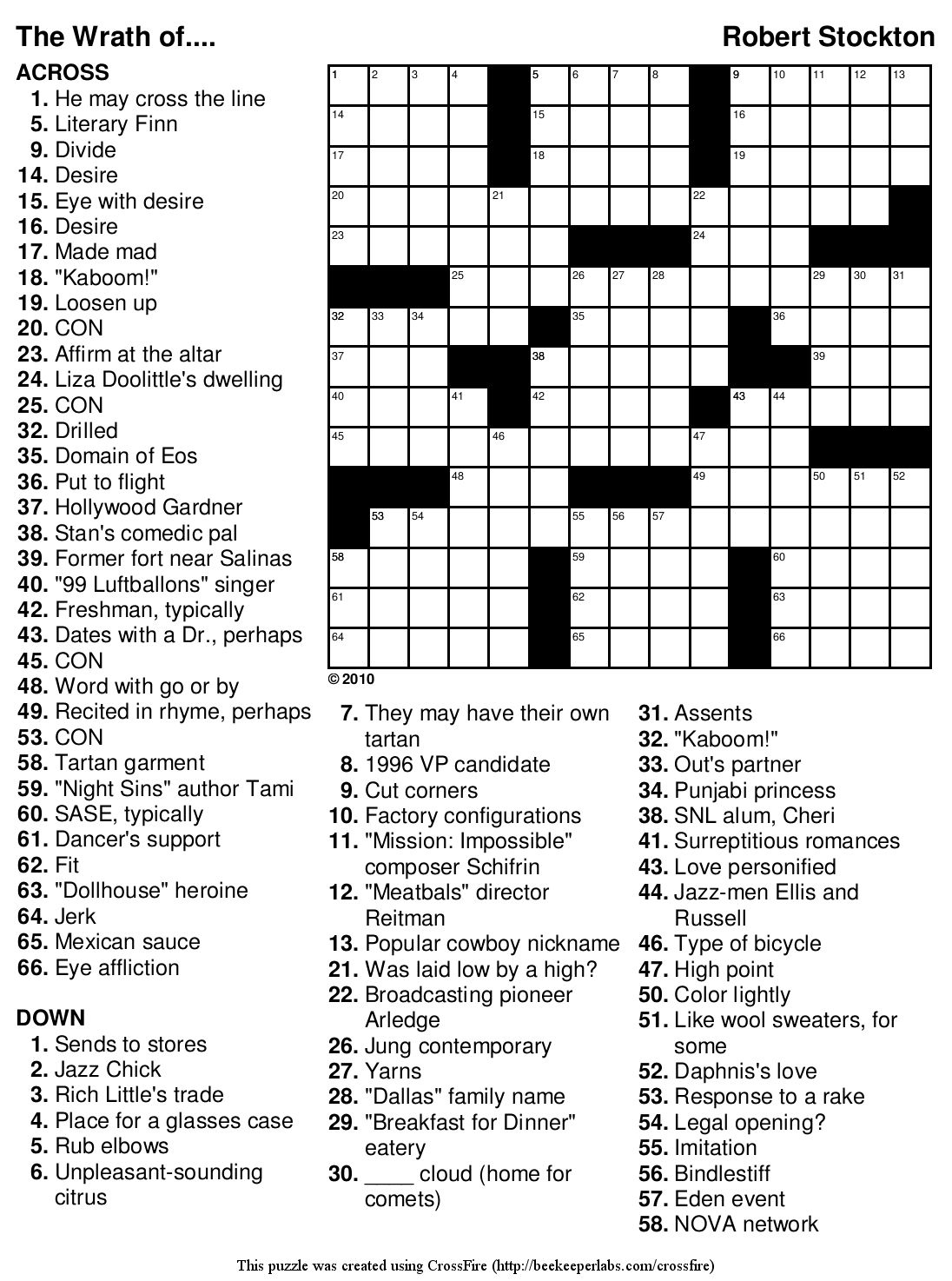 Marvelous Crossword Puzzles Easy Printable Free Org | Chas&amp;#039;s Board - Crossword Maker Free Printable