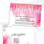 Mary Kay Girls Night Out Custom Invitation! Find It Only At Www   Mary Kay Invites Printable Free