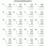 Math Worksheets For 3Rd Grade | Second Grade Math Worksheets Column   Free Printable Math Worksheets For 3Rd Grade