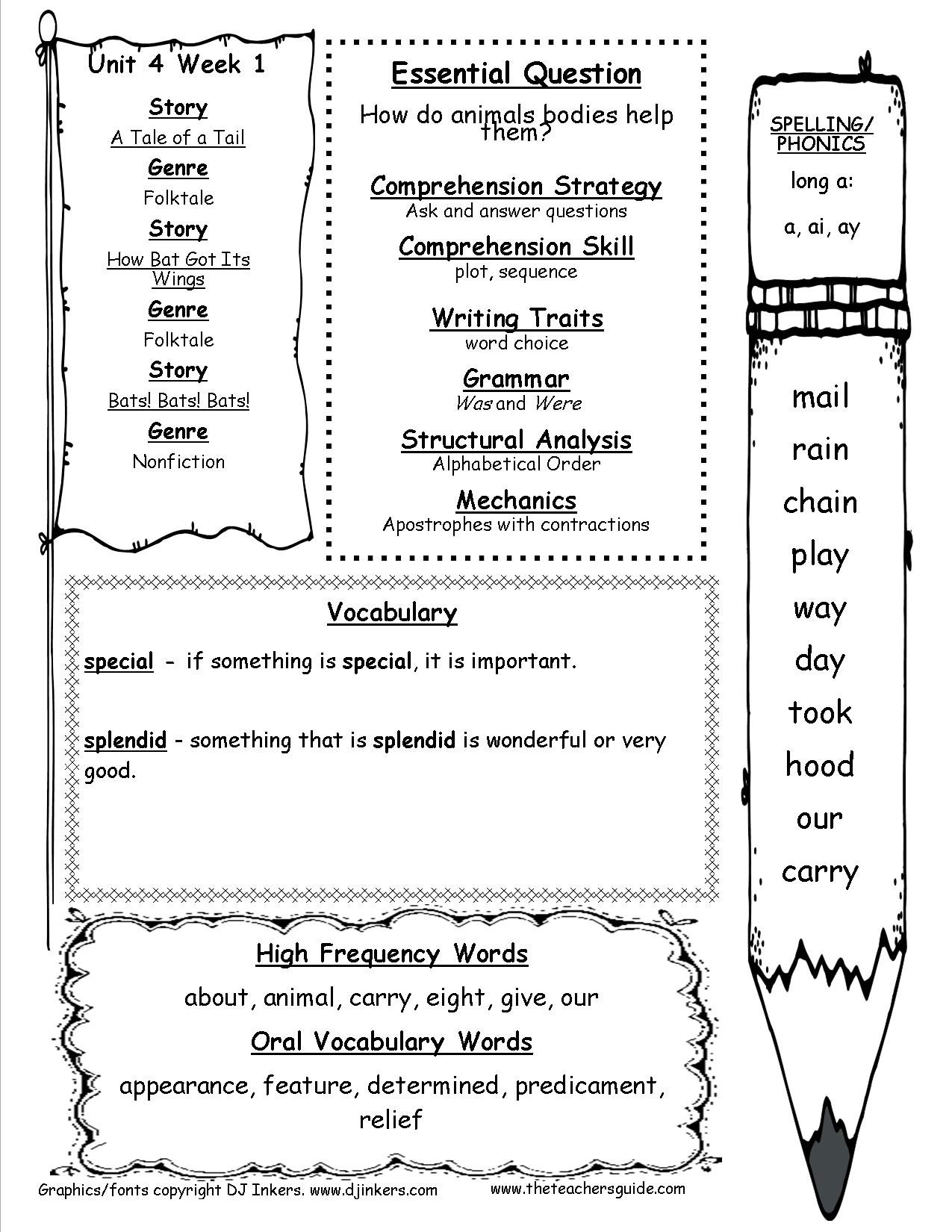 Mcgraw-Hill Wonders First Grade Resources And Printouts - Social Studies Worksheets First Grade Free Printable