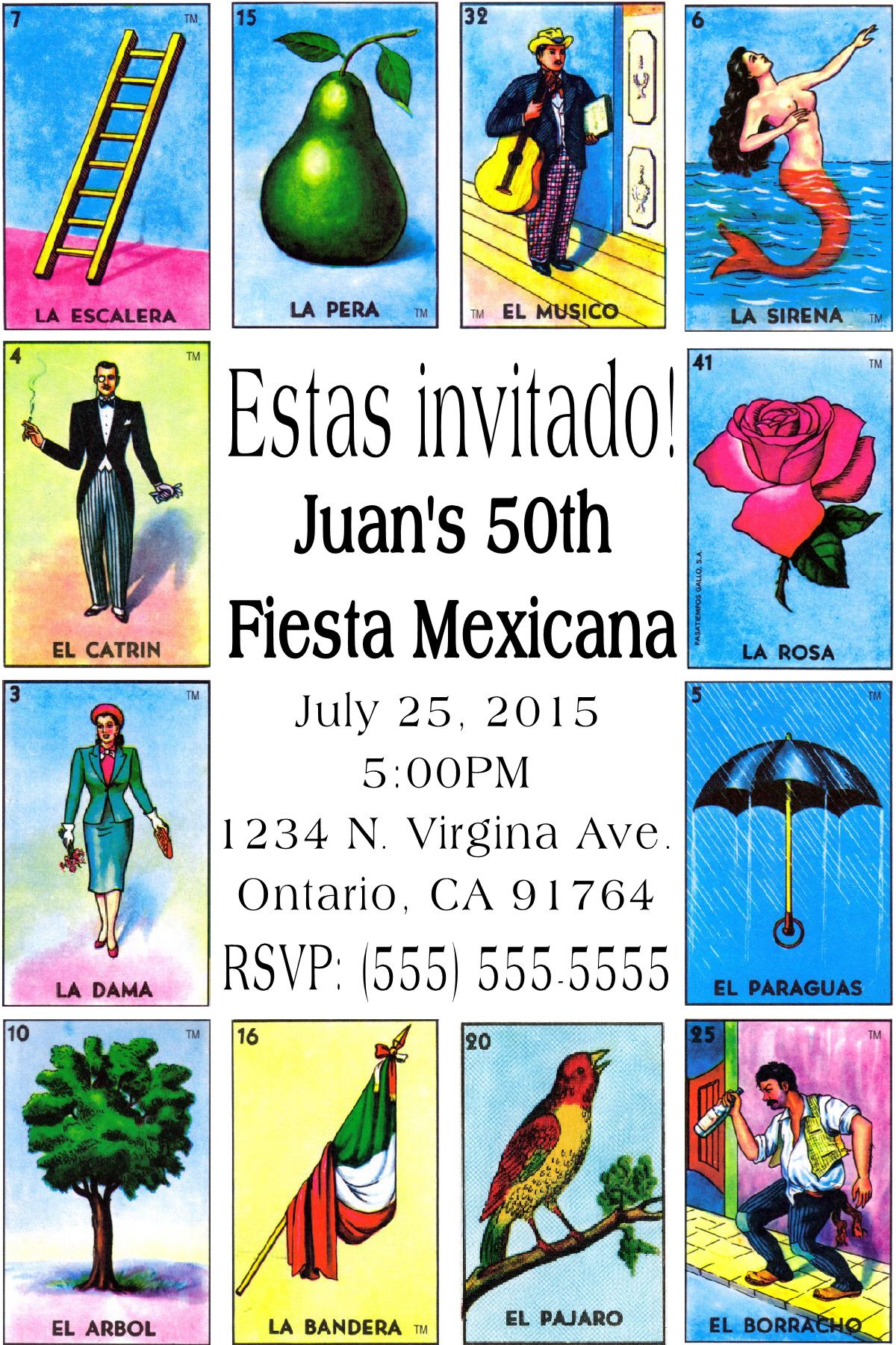 Printable Individual Loteria Cards