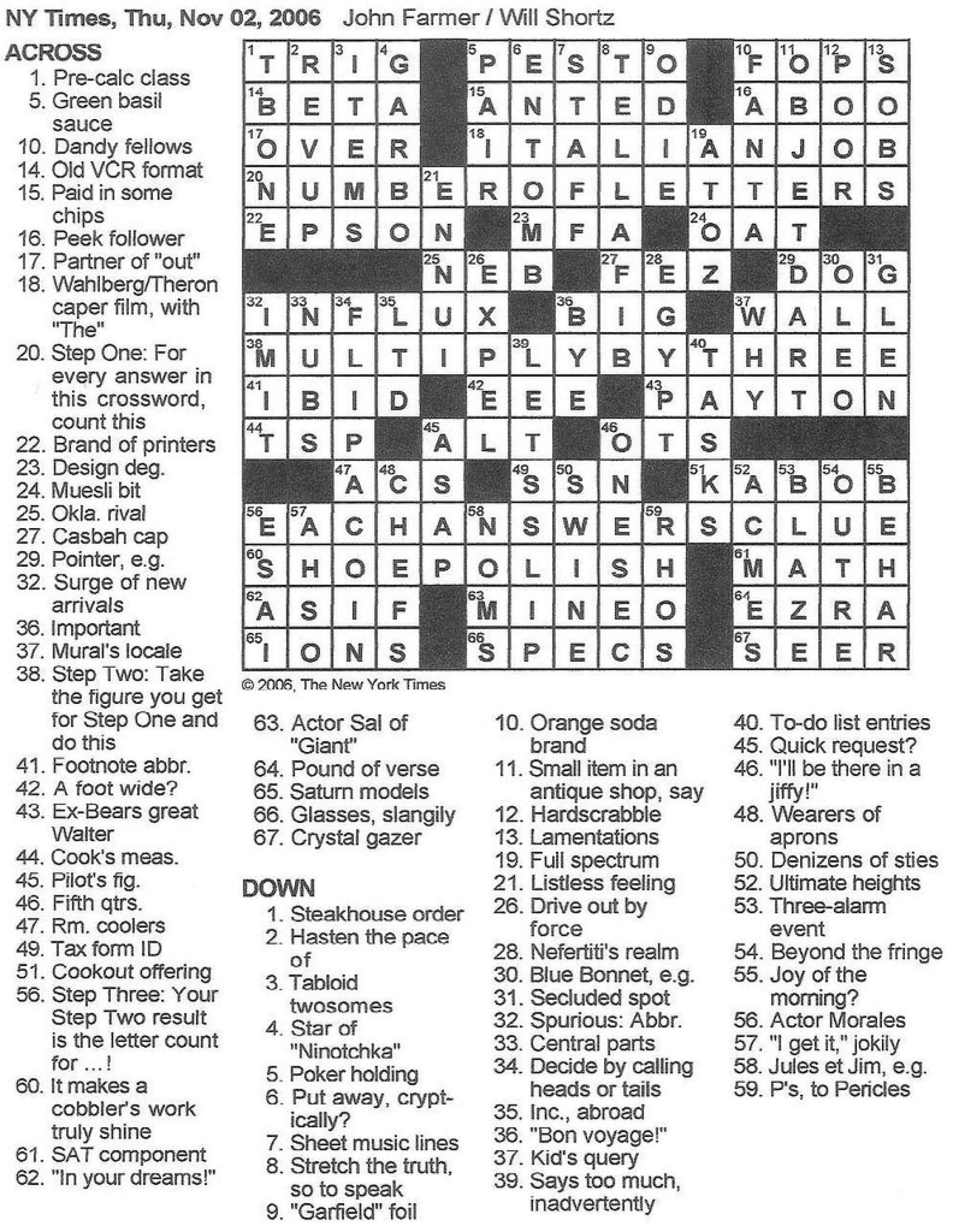 Play Free Crossword Puzzles From The Washington Post The Merl 