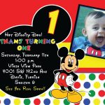 Mickey Mouse 1St Birthday Invitations | Free Printable Birthday   Free Printable Mickey Mouse 1St Birthday Invitations