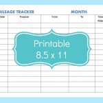 Mileage Tracker Form Printable, Printable Mileage Tracker, Mileage   Free Printable Mileage Log