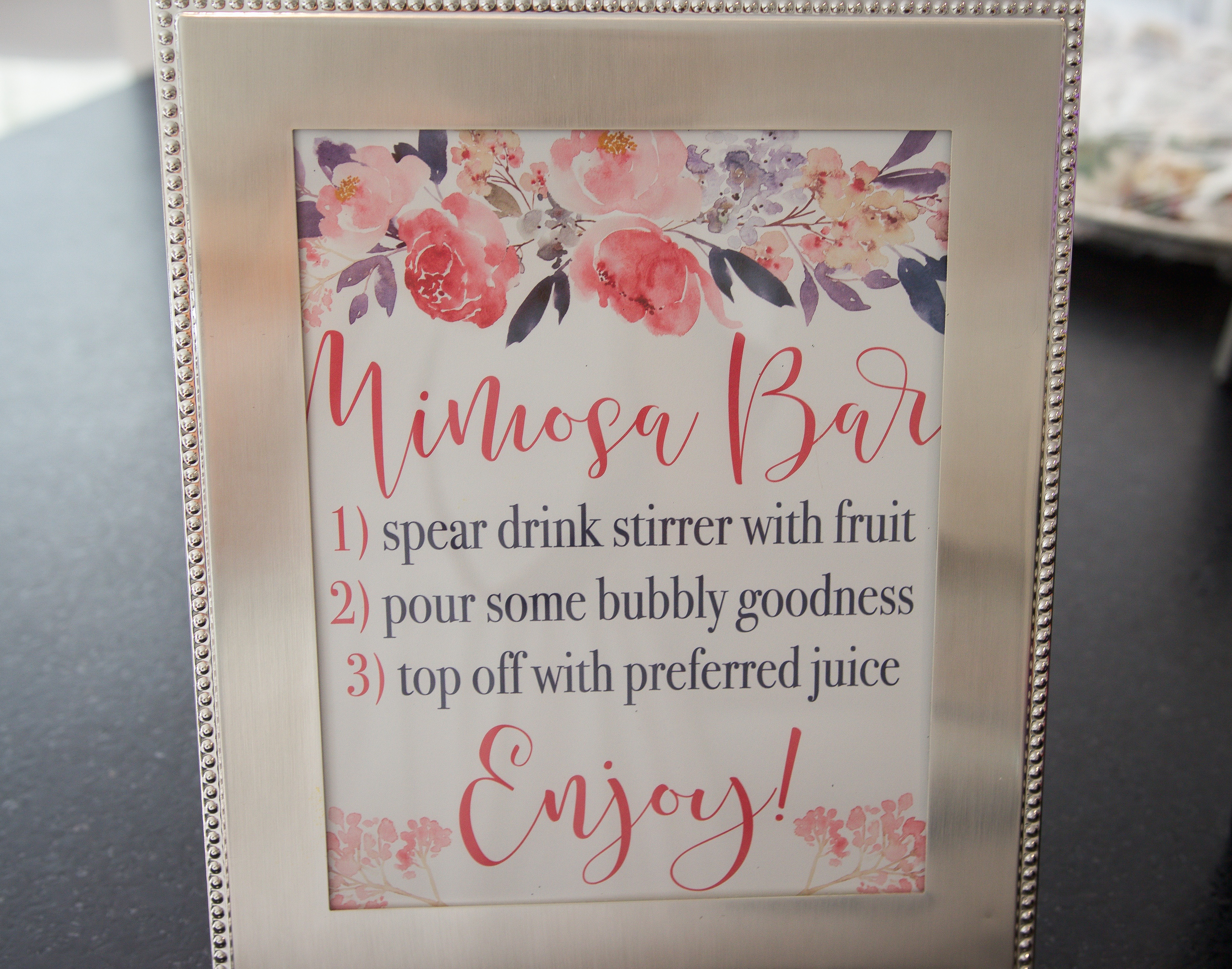 Mimosa Bar Styling &amp;amp; Printables | Michelle Got Married - Free Printable Mimosa Bar Sign