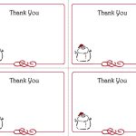 Mini Thank You Card Template   Thank You Card Free Printable Template