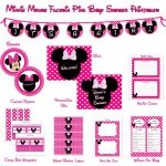 Minnie Mouse Baby Shower Printables | Baby Shower In 2019   Free Printable Mickey Mouse Baby Shower Games