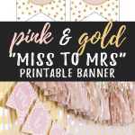 Miss To Mrs Banner   Free Printable | {Wedding Bells} | Pinterest   Free Printable Miss To Mrs Banner