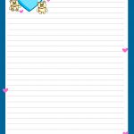 Miss You Love Letter Pad Stationery | Lined Stationery | Free   Free Printable Stationary