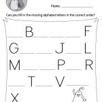 Missing Alphabet Letters Worksheet (Free Printable)   Doozy Moo   Free Printable Alphabet Worksheets