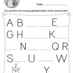 Missing Letter Worksheets (Free Printables)   Doozy Moo   Free Printable Alphabet Worksheets
