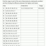 Mode And Range Worksheets With Regard To Free Printable Data Sheets   Free Printable Data Sheets