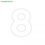 Modern Number Stencils Online Printable   Freenumberstencils   Free Printable 4 Inch Number Stencils