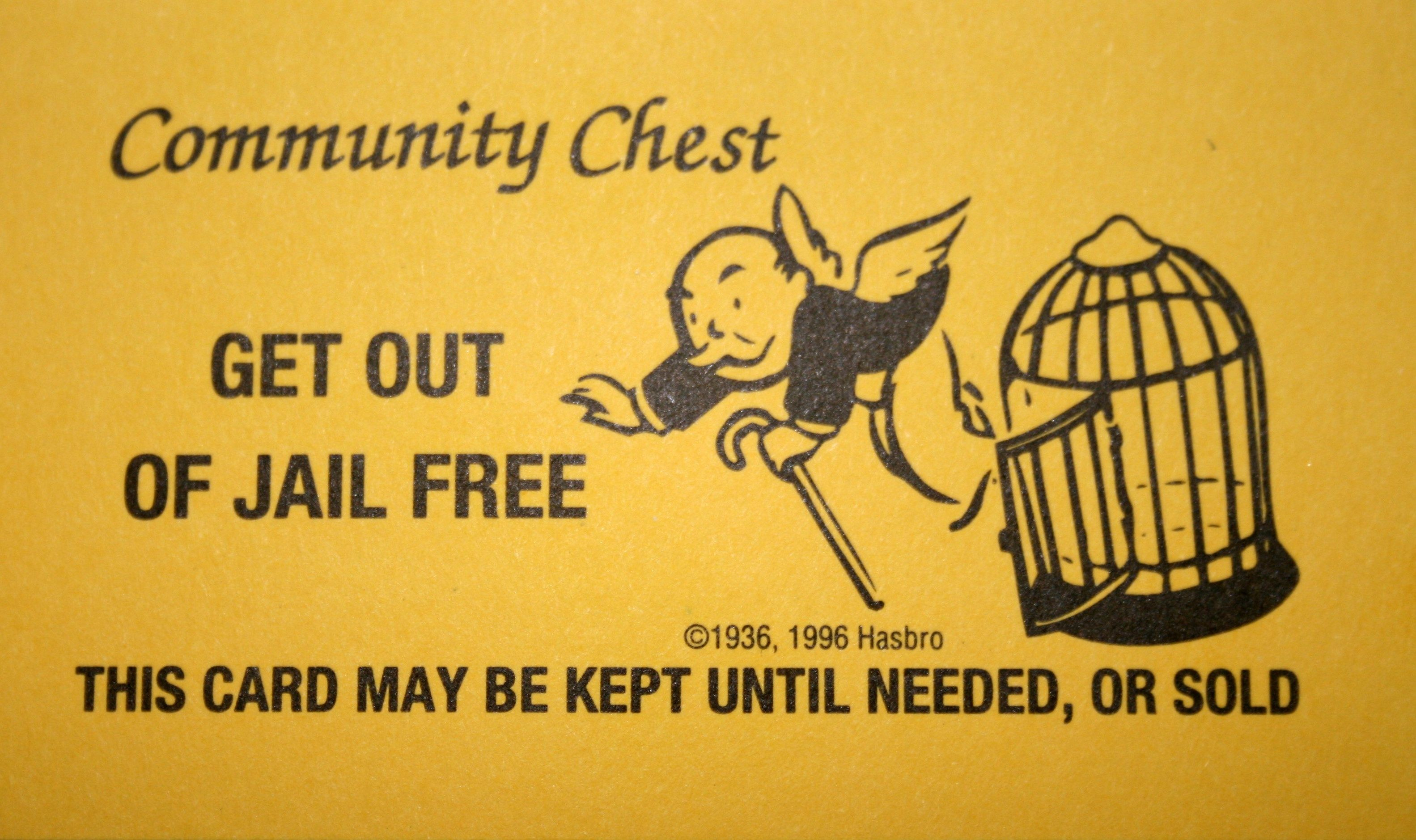 Monopoly Get Out Of Jail Free Card Printable Quality Images | Iphoto - Get Out Of Jail Free Card Printable