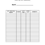 Monthly Bill Summary Doc | Organization | Organizing Monthly Bills   Free Printable Weekly Bill Organizer