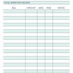 Monthly Budget Sheet Template Free Printable Spreadsheet Templates   Free Printable Budget Forms
