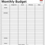 Monthly Income Budget Planner Template Free Excel Worksheet   Free Budget Printable Template