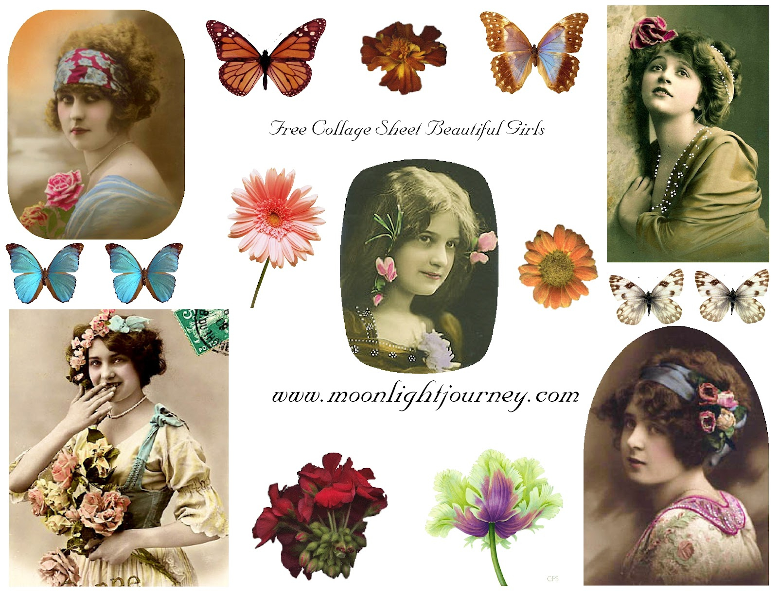 Moonlightjourney: Free Collage Sheets - Free Printable Digital Collage Sheets