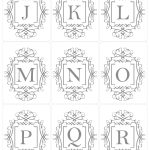 More Initial Tags J R | Printables Christmas | Alphabet, Printables   Free Printable Monogram Letters