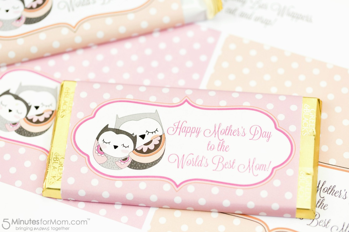 Mother&amp;#039;s Day Candy Bar Wrapper Free Printable - Free Printable Hershey Bar Wrappers