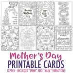 Mother's Day Coloring Cards | Crafts For Church | Pinterest   Free Printable Mothers Day Coloring Cards