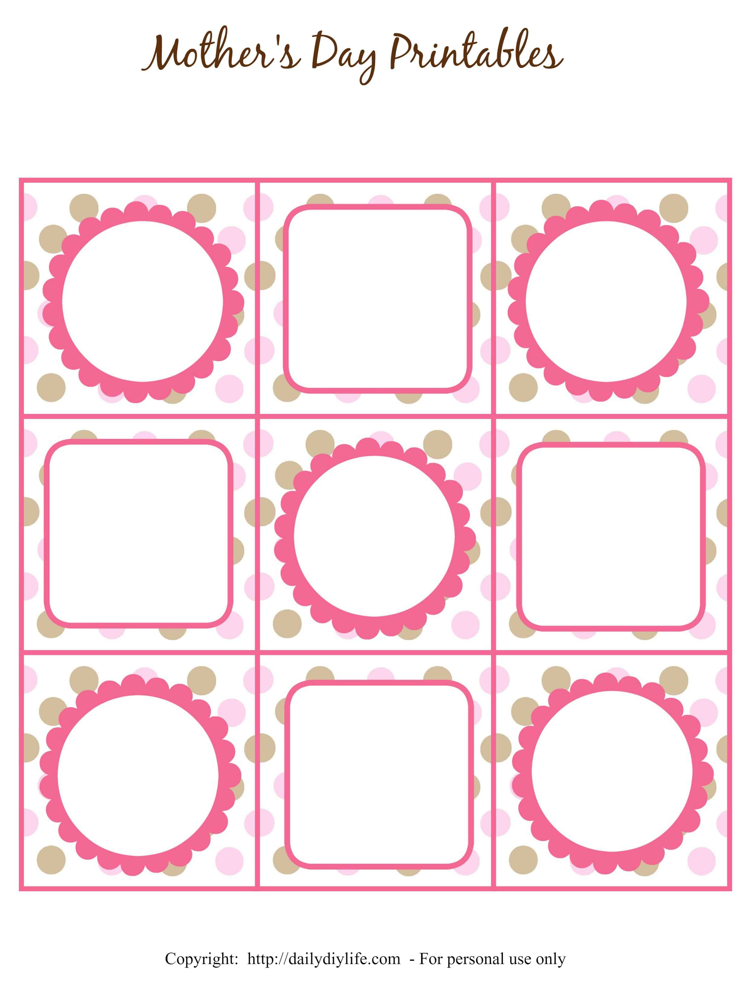 Mother&amp;#039;s Day Free Printable Gift Tags Or Cupcake Toppers - Free Printable Blank Gift Tags