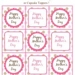 Mother's Day Free Printable Gift Tags Or Cupcake Toppers   Free Printable Sweet 16 Labels