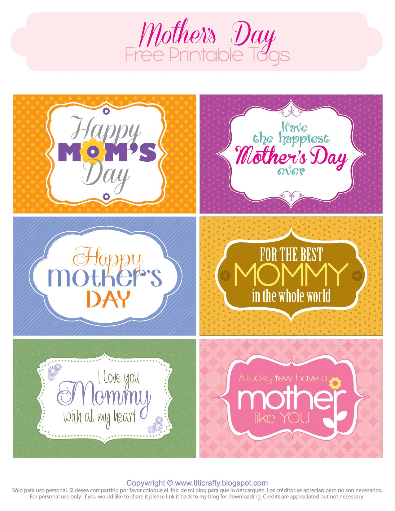 Mother&amp;#039;s Day Free Printable Tags | Mother&amp;#039;s Day And Grandmother - Free Printable Funny Mother&amp;amp;#039;s Day Cards
