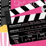 Movie Birthday Party Invitation Printable Party Invitationluv   Free Printable Movie Themed Invitations