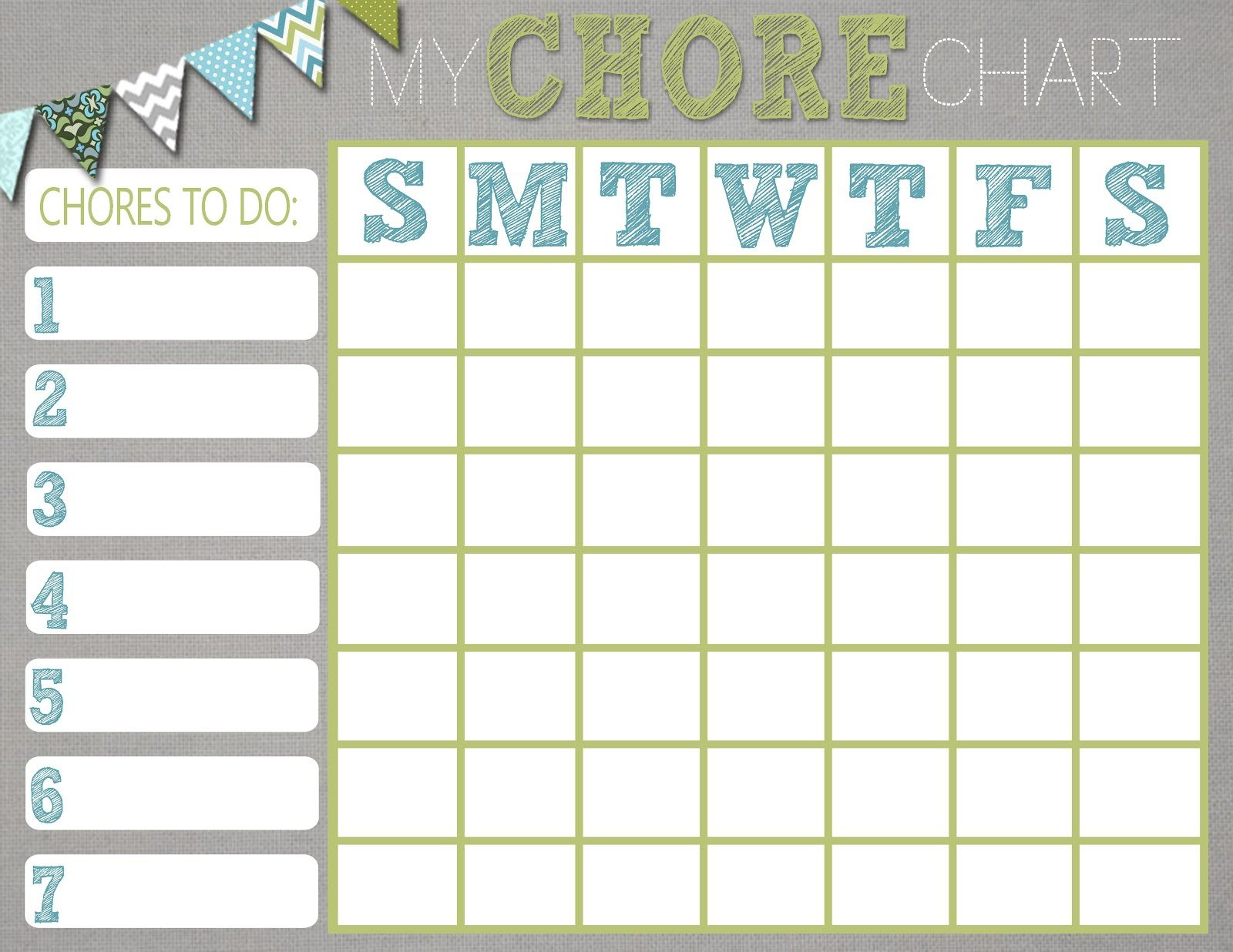 Mrs. This And That: Free Chore Chart Printablewould Be Cute To - Free Printable Chore Charts For Multiple Children