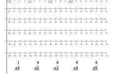 Multiplication Facts Worksheets From The Teacher's Guide – Free Printable Number Line To 30