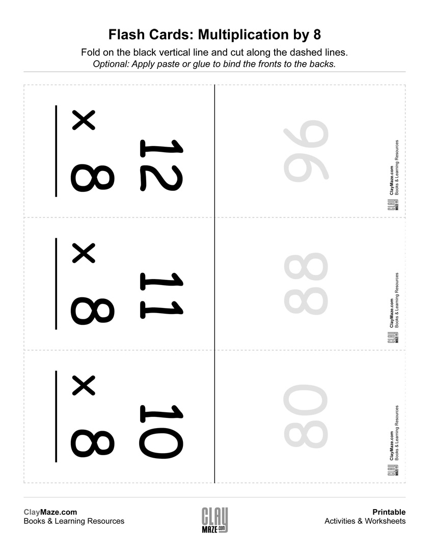 Multiplication Flashcards (0-12) | Free Printable Children&amp;#039;s - Flash Cards Multiplication Free Printable