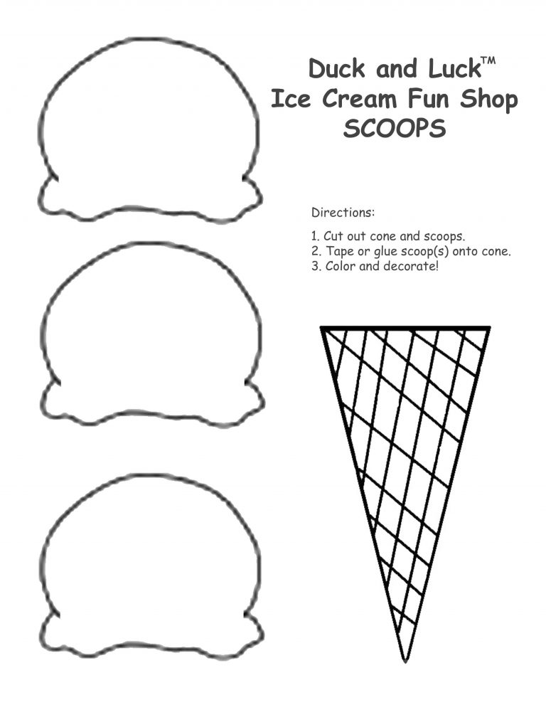Multiplication Ice Cream Scoops Printable Ezzy Ice Cream Cone