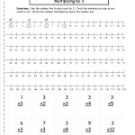 Multiplication Worksheets And Printouts   Free Printable Number Line Worksheets