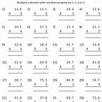 Multiplying Decimals Worksheets 5Th Grade To Free Download   Math   Free Printable Multiplying Decimals Worksheets