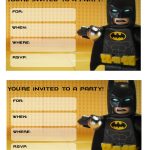 Musings Of An Average Mom: Lego Batman Movie Party Invitations   Lego Batman Party Invitations Free Printable