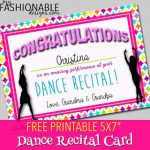 My Fashionable Designs: Free Printable Dance Recital Card For Free   Free Printable Dance Recital Cards