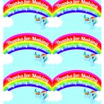 My Little Pony Rainbow Dash Birthday Party Printables | Party Favors   Free Printable Thank You Tags For Birthday Favors