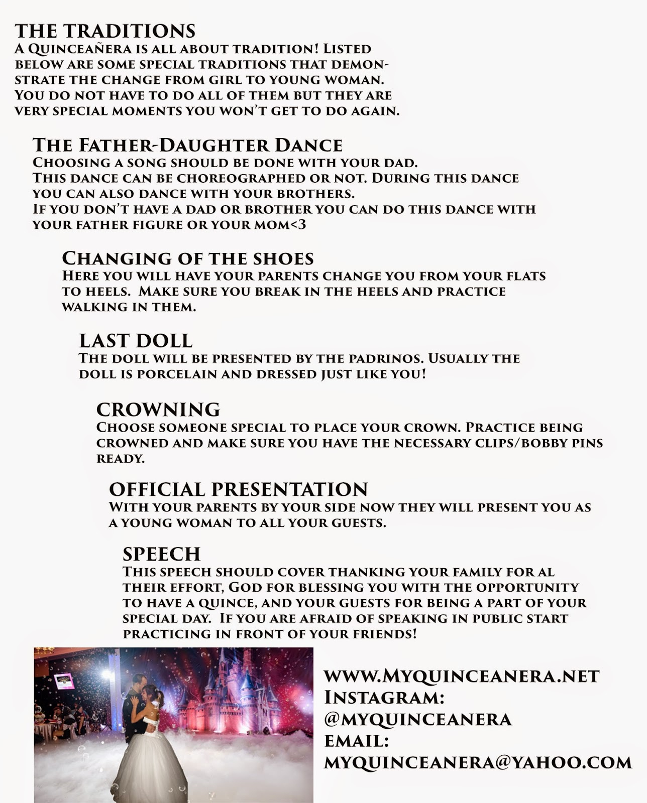 Printable Quinceanera Checklist