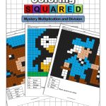 Mystery Multiplication   Coloring Squared   Free Printable Math Mystery Picture Worksheets