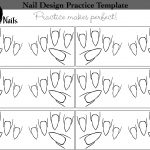 Nail Art Design Practice Templates Or Sheets   All Versions | Black   Free Printable Nail Art Designs