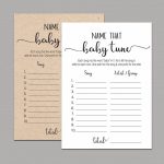 Name That Baby Tune Name That Baby Song Funny Baby Shower | Etsy   Name That Tune Baby Shower Game Free Printable