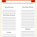 Need Some New Ideas For Your Thanksgiving Meal? Grab This Free   Free Printable Sign Up Sheets For Potlucks