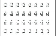 Negative Numbers Free Math Worksheets For Negative Numbers Problems – Free Printable Multiplication Worksheets
