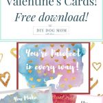 New Download! Dog Themed Valentine's Day Cards | Dog Blogger Friends   Free Printable Mothers Day Cards From The Dog