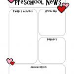 Newsletter Templates   Free Printable Preschool Newsletter Templates