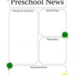 Newsletter Templates   Free Printable Preschool Newsletter Templates